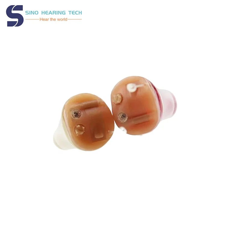 ITC Hearing Aid for Moderate Hearing Loss with Blue/Red/Beige Color Cheap Invisible Hearing Aid with 13A Battery