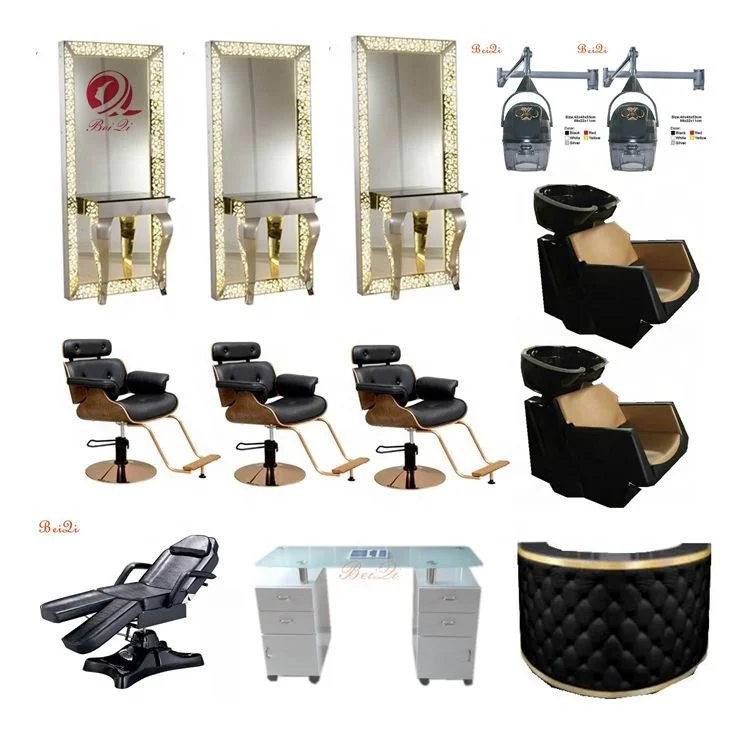 Modern beauty salon furniture sets hair styling hairdressing chairs barber