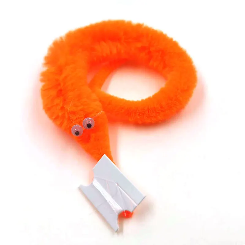 Funny Fidget Magiced Worm Toy Seahorse Elf Worm Trick Toy Party Favors Cheap Plush Fuzzy Wiggle Twisted String Worm