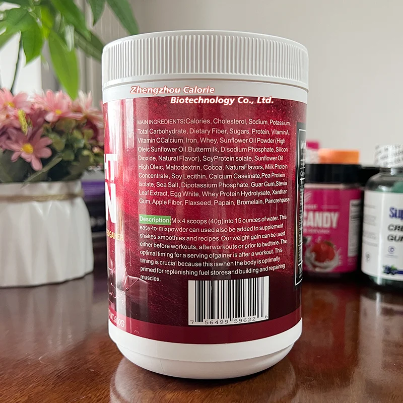 Private Label Mass Weight Gainer Weight Gainer Complement Sound Nutrition Serious Mass Weight Gainer Protein Powder