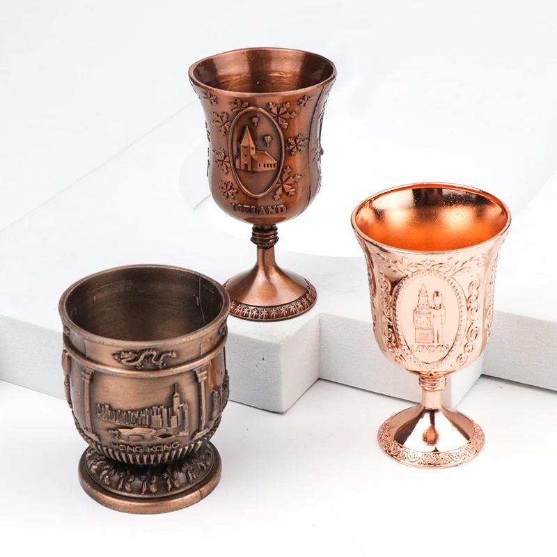 Factory Directly Price Personalized Design Zinc Alloy Tourist Souvenir Custom Metal Shot Glass