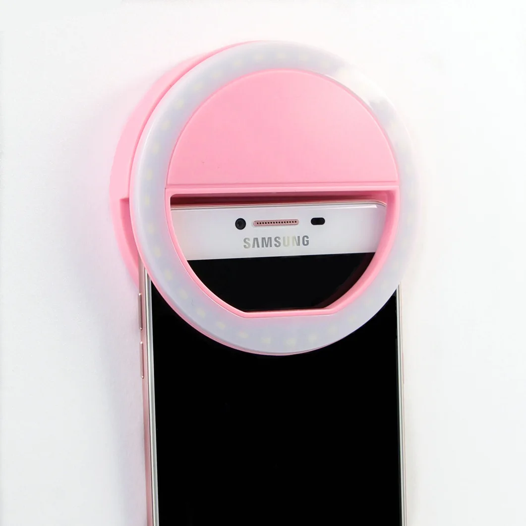 Keyson Phone clip led ring light live steam photography light beauty makeup selfie circle light