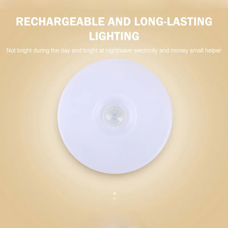 Cabinet Wardrobe Usb Charging Bedroom Led Human Body Induction Night Light Hallway Wake Up Light Smart Home Light