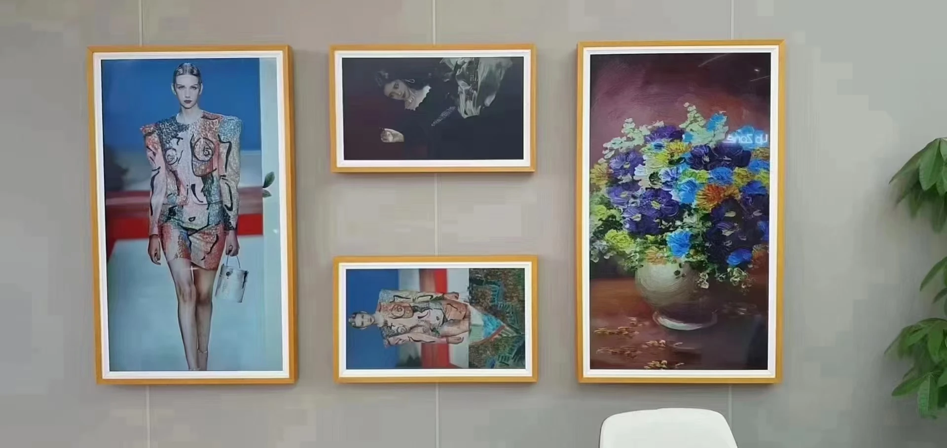 55 Inch Hd Digital Picture Frame Video Nft Photo Screen for