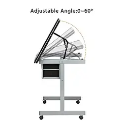 Art Student Used Wooden Height Adjustable  study Desk Foldable Drafting Desk For School Furniture