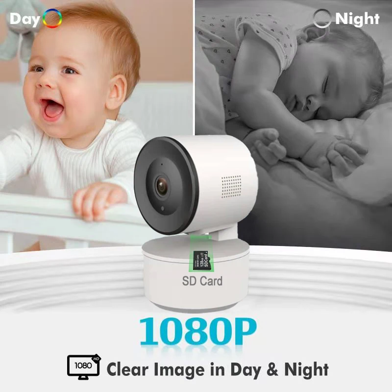Tuya 1080P Smart Home Android USB Two Way Audio Security CCTV  Baby Monitor Night Vision Auto Tracking Wifi IP Camera
