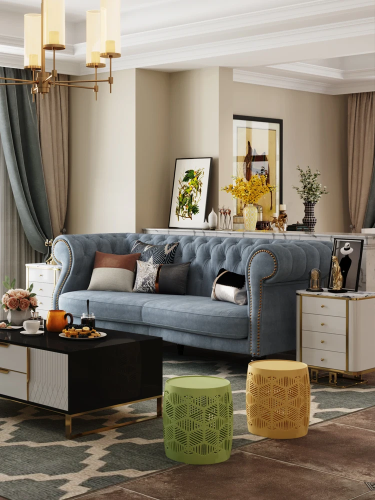 italy Modern furniture top fabric chesterfield sofa