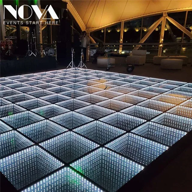 2021 new New Design Sound DMX Control 0.5*0.5m RGB Full Colors Led Dance Floor