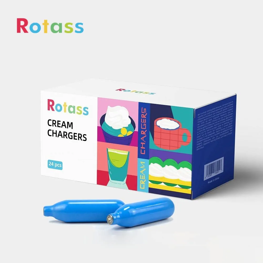 Rotass 8g Whip Cream Gas Canister OEM Brand Wholesale Whipped Cartridge Whipping Cream Chargers for Wholesale