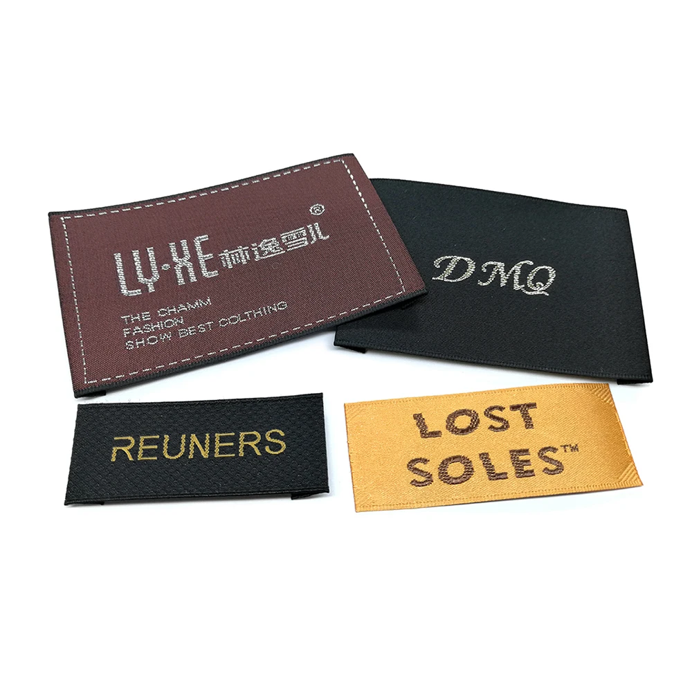 fabric labels clothing label maker garment gold woven label for clothes