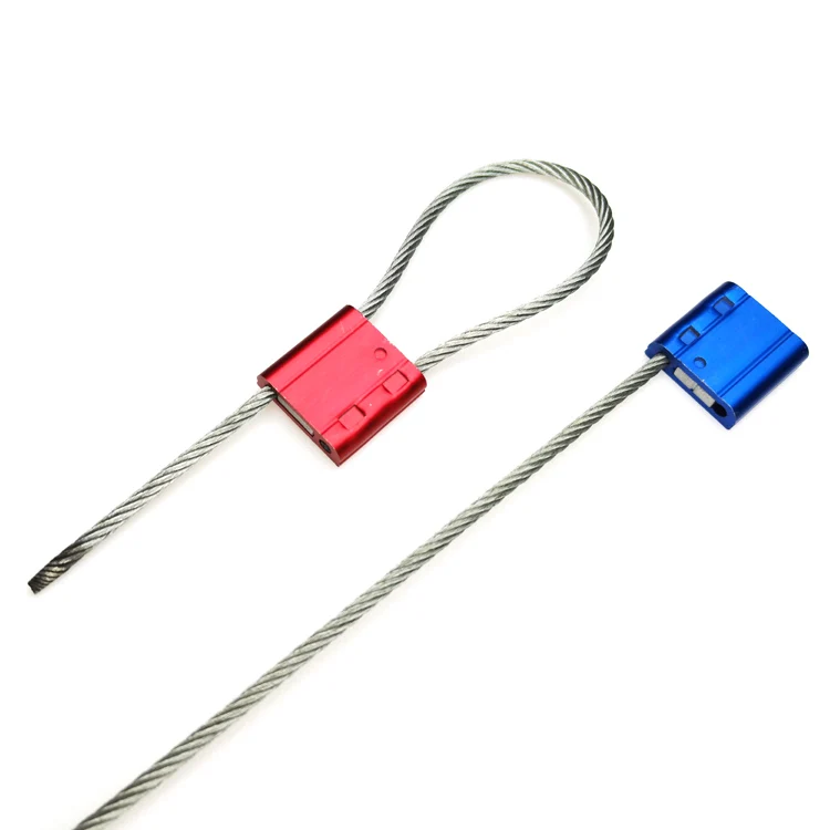 US-CC351 Aluminium Red Sealing Cable Transit Steel Seals Metal Security Seals Tamper