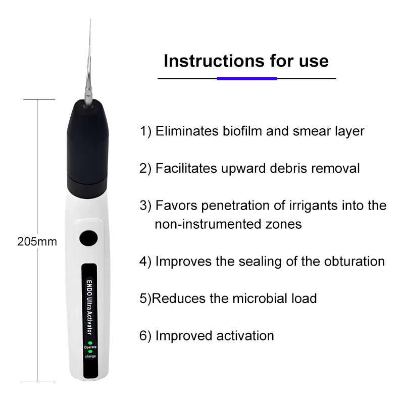 Endodontic instrument Endo Ultra Activator Sonic Irrigator Ultrasonic Activator Wireless Dental Endo Ultra Activator