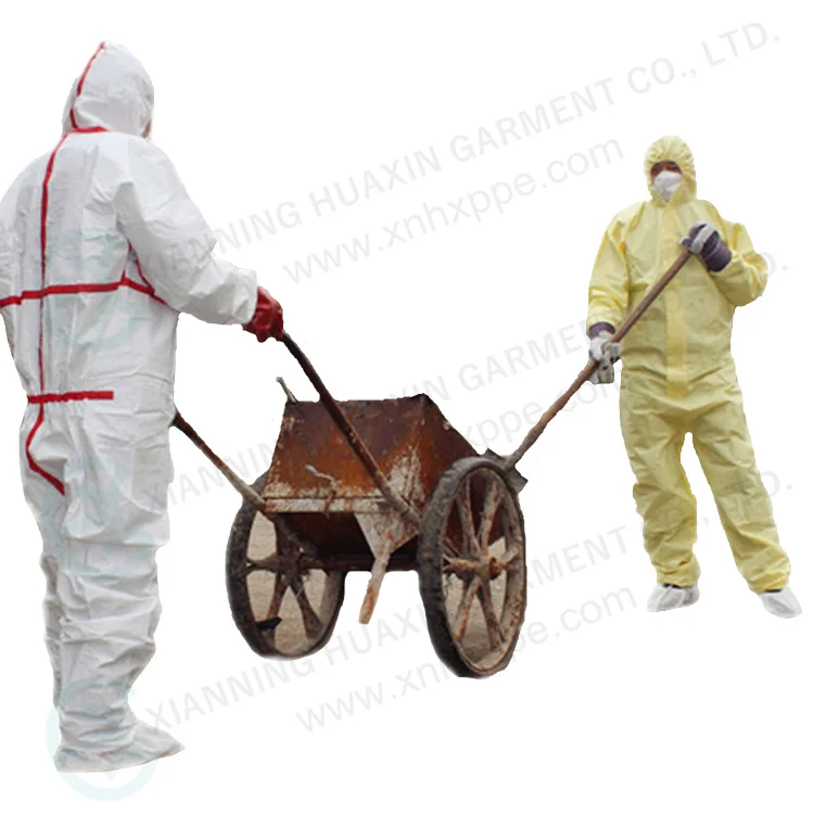 Safety  Clothing Food Industry Painting Type 5 6 Disposable Microporous Coverall