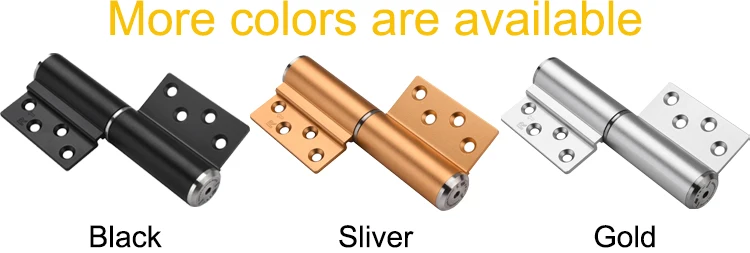 
Europe Space Aluminum Hydraulic Slient Soft Closer M-type Auto-closing Hinges for Bathroom Door 