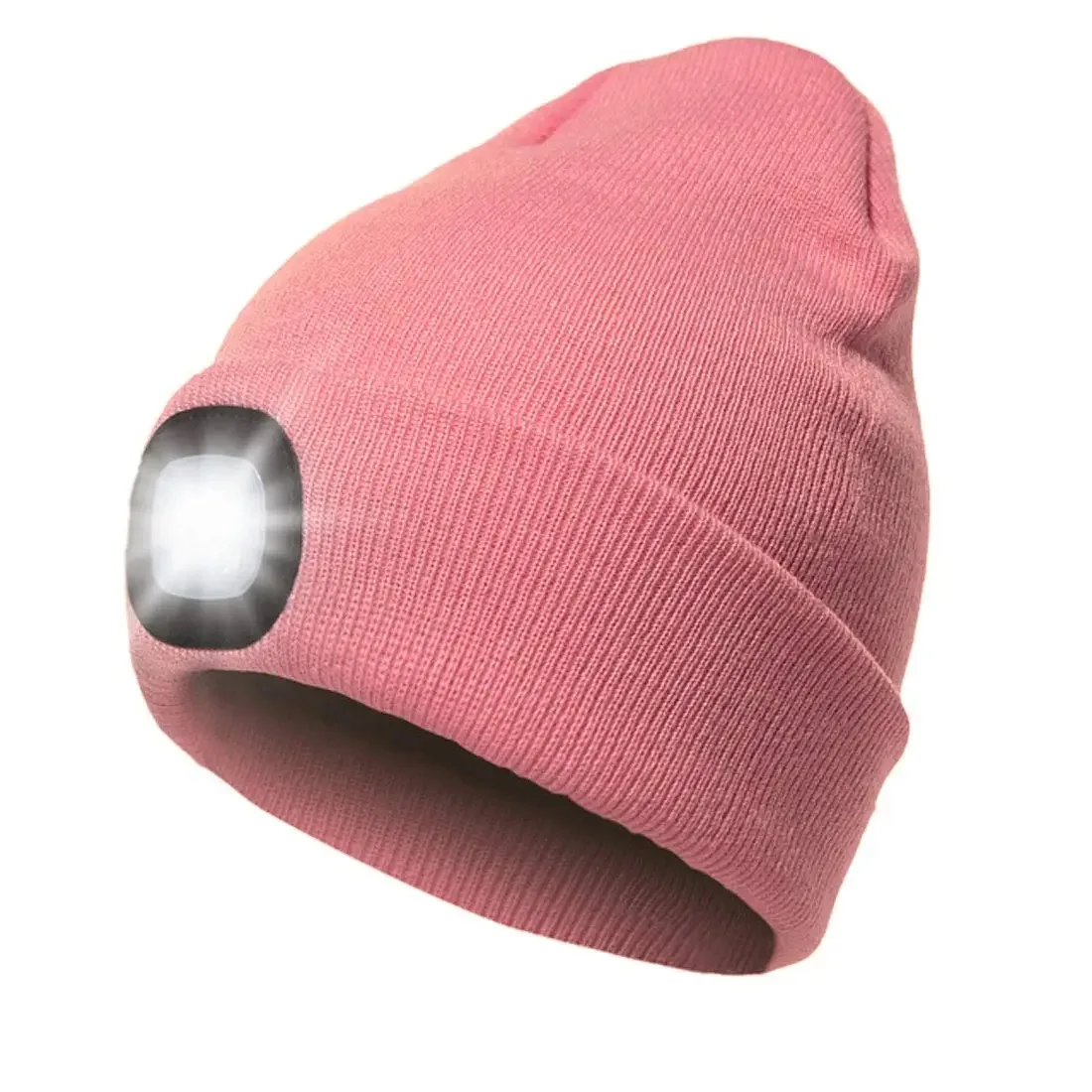 CPC Knitted  Beanie Hat USB Rechargeable And Removable LED Light for Fishing,Working,Camping, Hunting