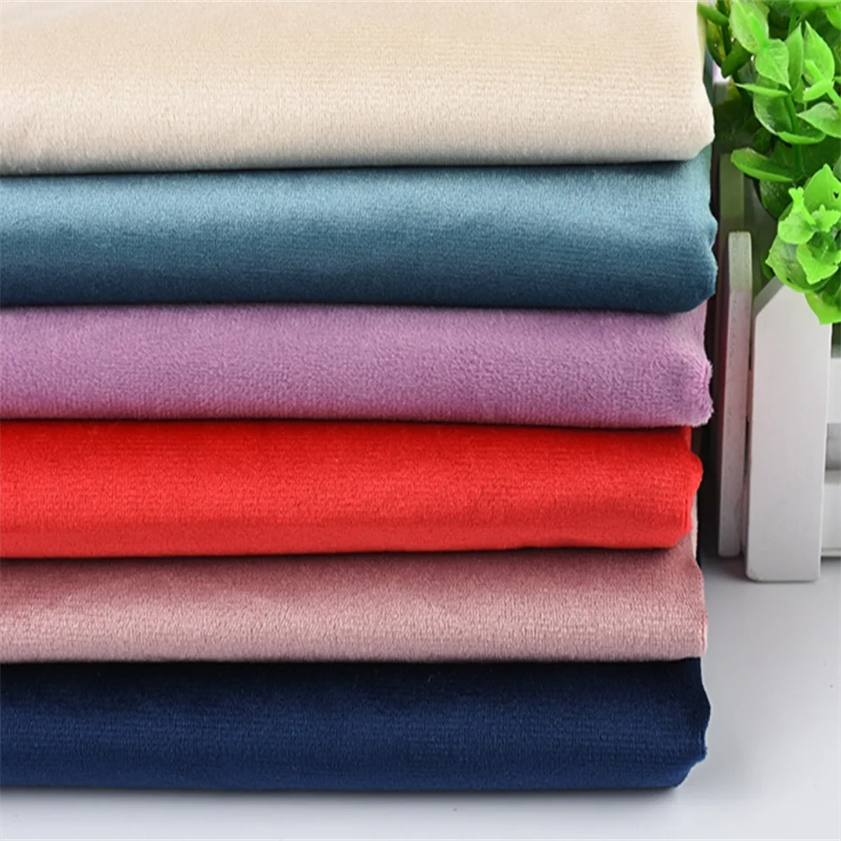 Anti Pilling High Quality Velvet Recycled Fabric 100% recycled  Polyester Velvet Fabric