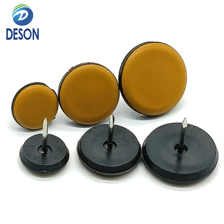 Deson Furniture Sliders Table Chair Glide  Protect Floor Square Nail On PTFE Furniture Gliders Carpet Flooring