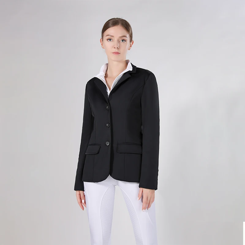 High Quality Women Show Jackets Breathable Soft Fabric Horse Riding Equestrian Performance Jackets Stretchy For Femme Rider