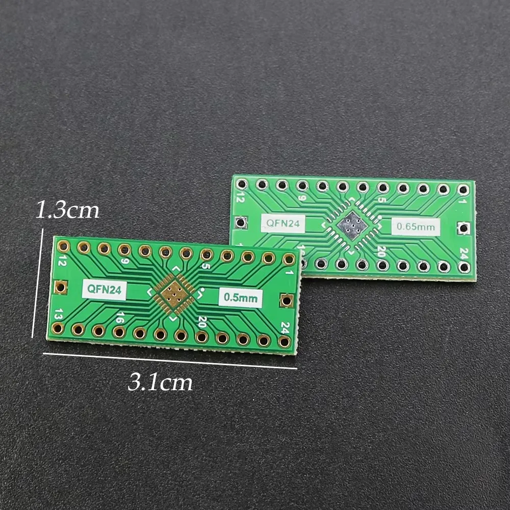 Переходная плата QFN24 адаптер печатная SMD DIP24 DIP Pin IC Test Plate 0 5 мм 65 2 54 Разъем преобразователя шага