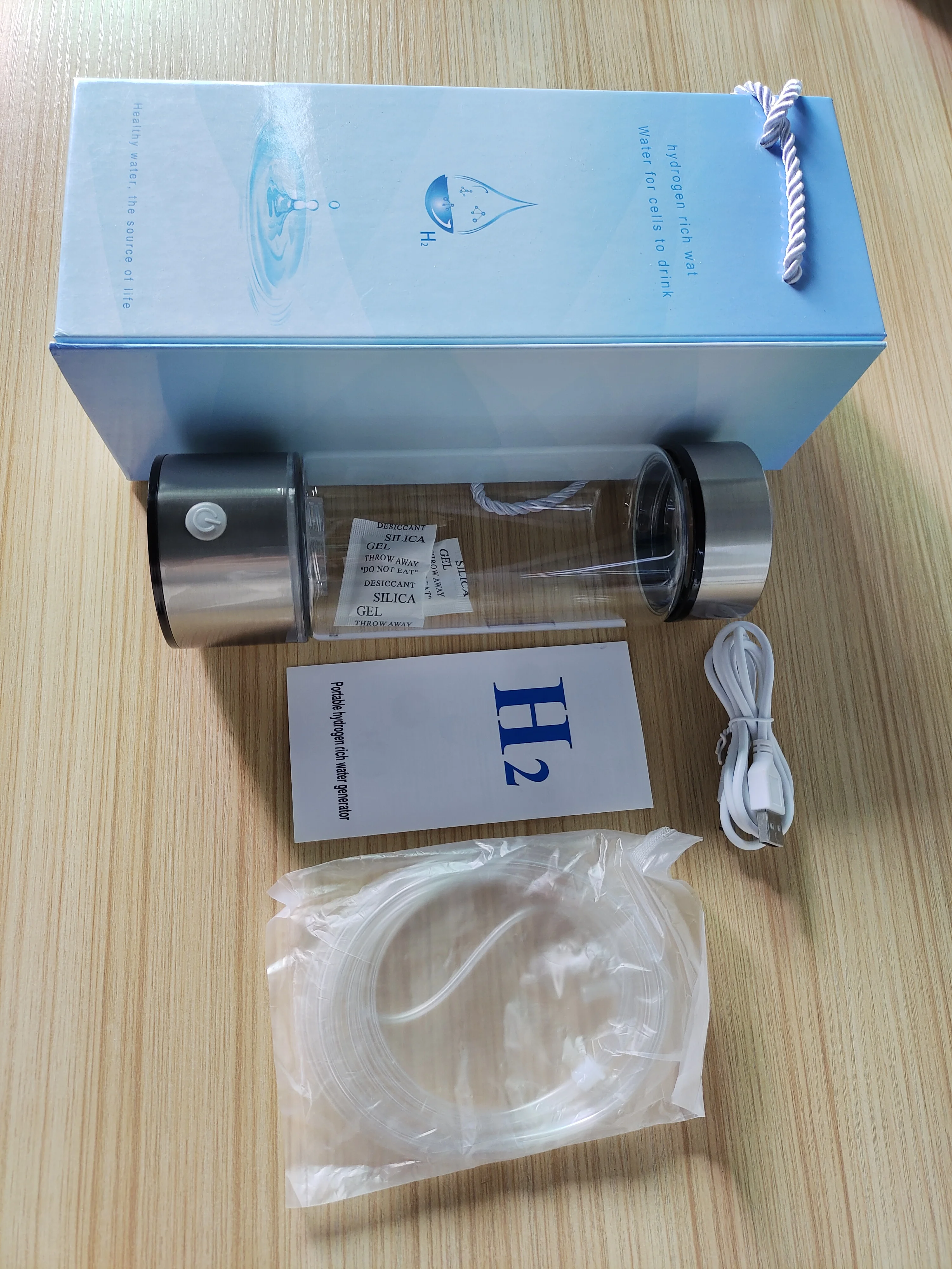OEM 1600ppb генератор водородной бутылки для воды SPE PEM H2 Nano молекулярный водородный флакон с ингалятором Водородная вода машина