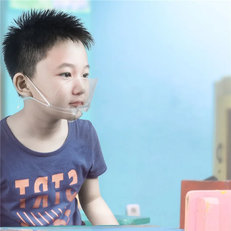 
Hot Sale Transparent Plastic PP Anti-fog Face Shield Spittle Mouth cover for Restaurant and Hotel Use 