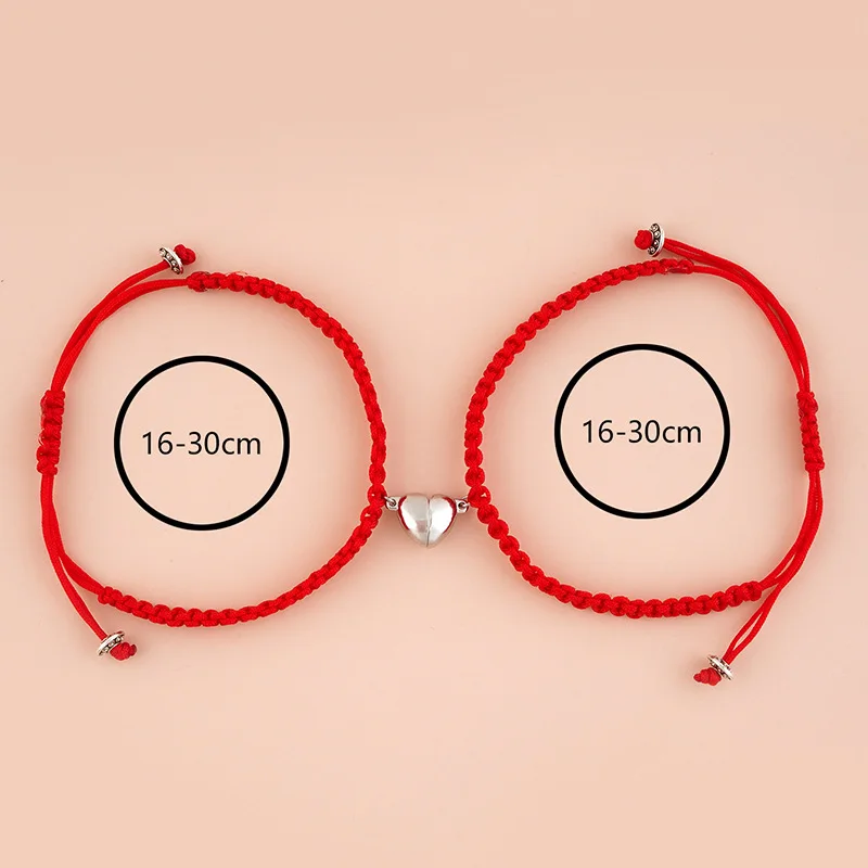 High Quality Red String Bracelet Attract Bracelet Love Knot Woven Bracelet Couple Set Amour Jewelry