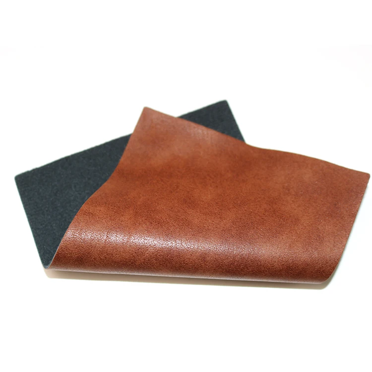 Wholesale Price Designer Leather Fabric Suede Feeling Polished Pu Leather Fabric Wholesale Faux Leather Fabric
