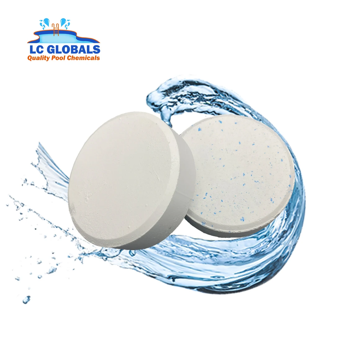factory price  1g 2g 20g 200g tablet 3 inch chlorine Tablets white chlorine granular 50lb per bucket  tcca