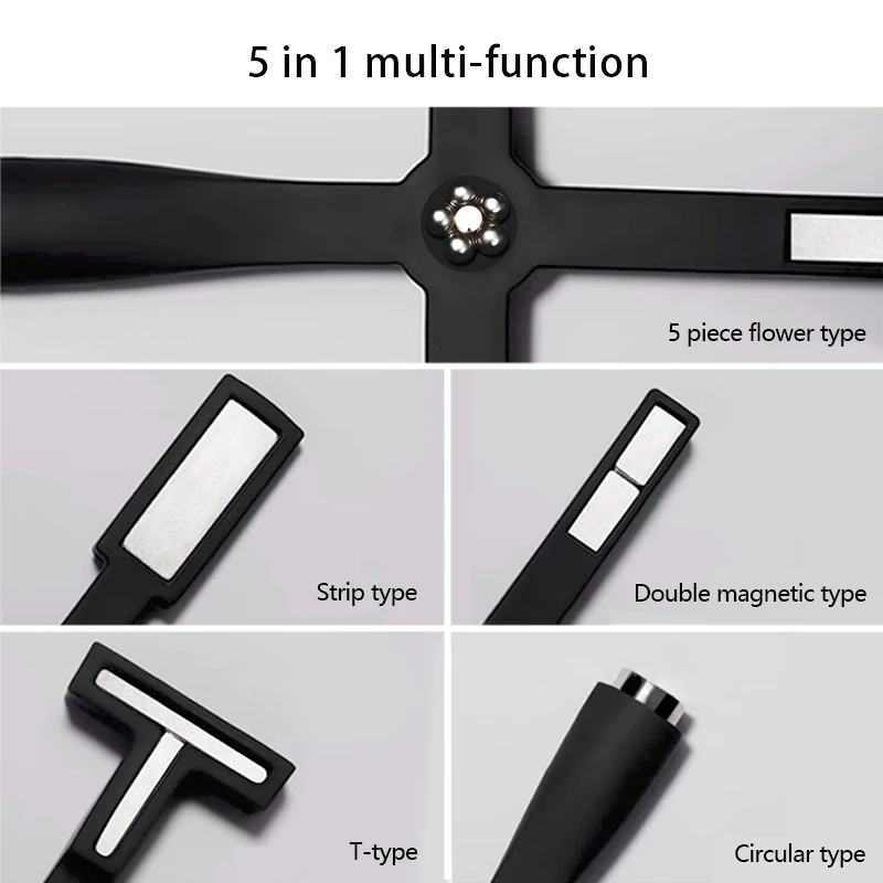 2024 New Products 5 in 1 Multi Functional Shatter Proof Strong Cat Eye Nail Art Magnetic Stick Nail Tools