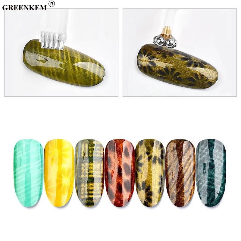 Multifunction Cat Eye Gel Strong Effect Magnet For Nail Art 16 Styles Double Head 3D Effect Magnetic Nail Art Tool