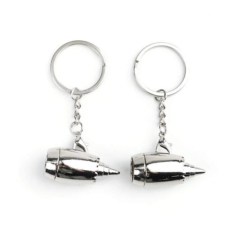 New Metal Engine Keychain Car Keychain Airline Promotional Gift Charm Aircraft Keychain