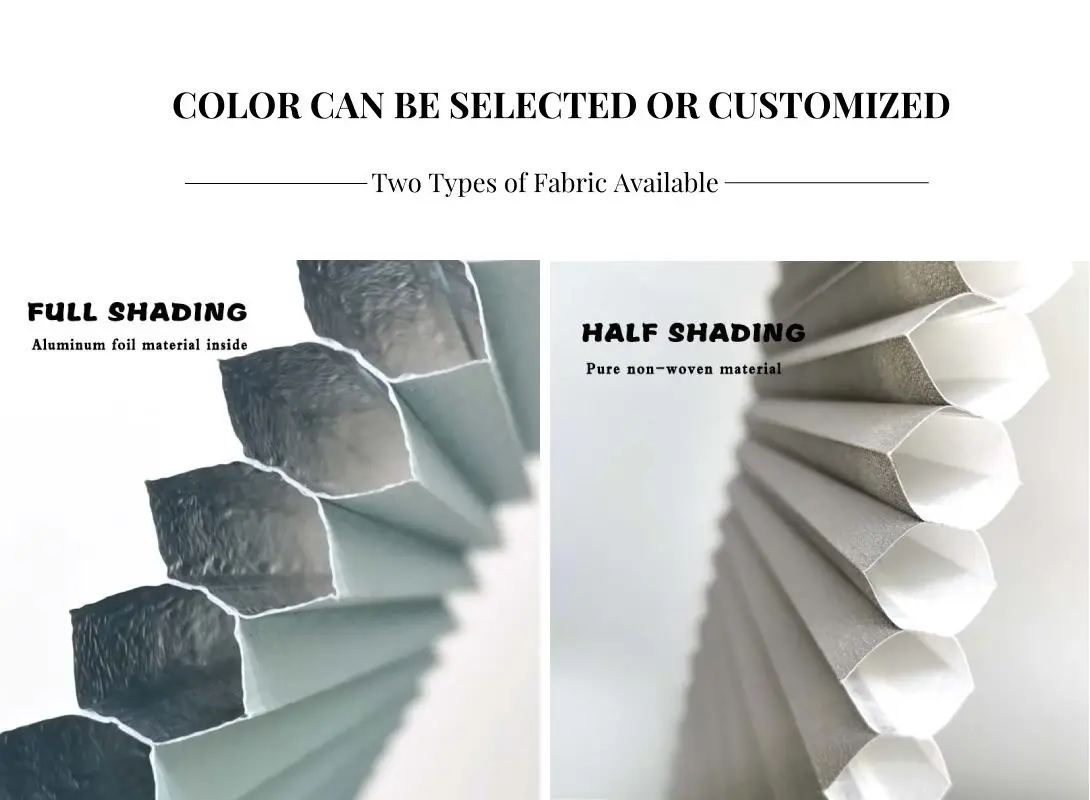 100% Blackout sun shade blinds fabric Window Shade Curtain Honeycomb Blinds Cellular Blinds