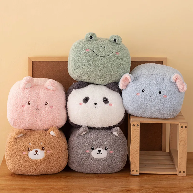 Wholesale Custom Comfortable Cartoon Animal Stuffed  Soft Hugging Hand Warmer Plush Pillow Toy