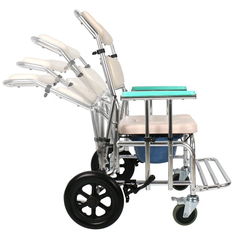 Multifunctional bath chair potty chair for the elderly Portable toilet for disabled patients wheelchair