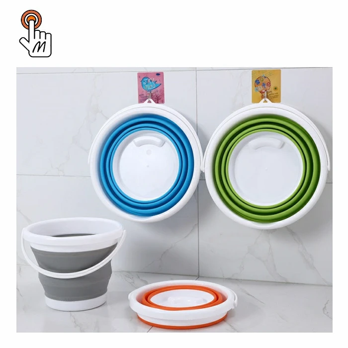 Fishing Boat Filled With Water With Handle Fish And Crabs Outdoor Seaside River Fishing Folding Bucket Fishing Accessories