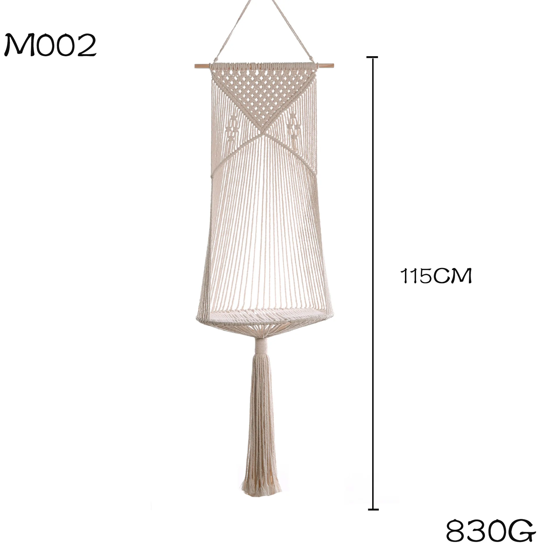 Handcrafted Macrame Cat Hammock diy Bed Delicate Macrame Wall Hanging Can Be Storage Platform