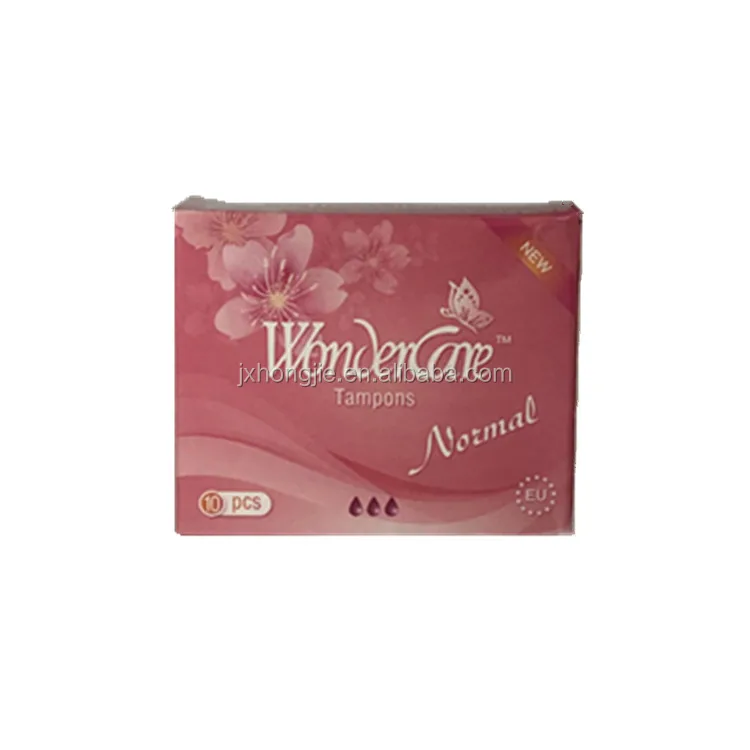 
Wondercare High quality disposable Eco Friendly Wholesale Custom Natural Female Tampons Organic Cotton 