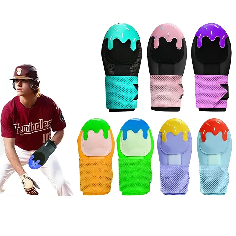 Custom Logo Design Kid Youth Adult Neoprene Sliding Glove Universal Right Left Hand Protection Baseball Ice Cream Sliding Mitt