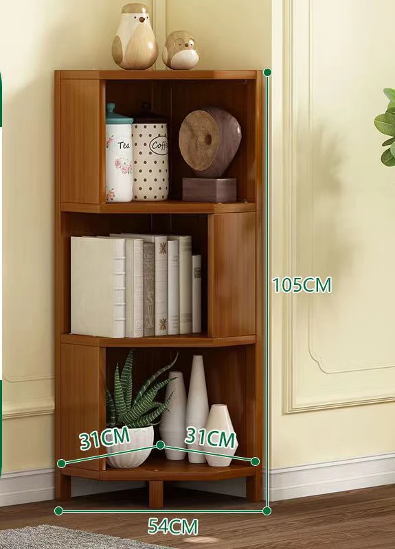 Лидер продаж недорогой Европейский стиль переработанный сосна угловой треугольник боковой шкаф китайский книжные шкафы