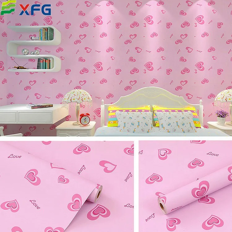 Custom new self adhesive film cool cartoon pvc wallcovering wallpaper for home improvement kids room bedroom walls