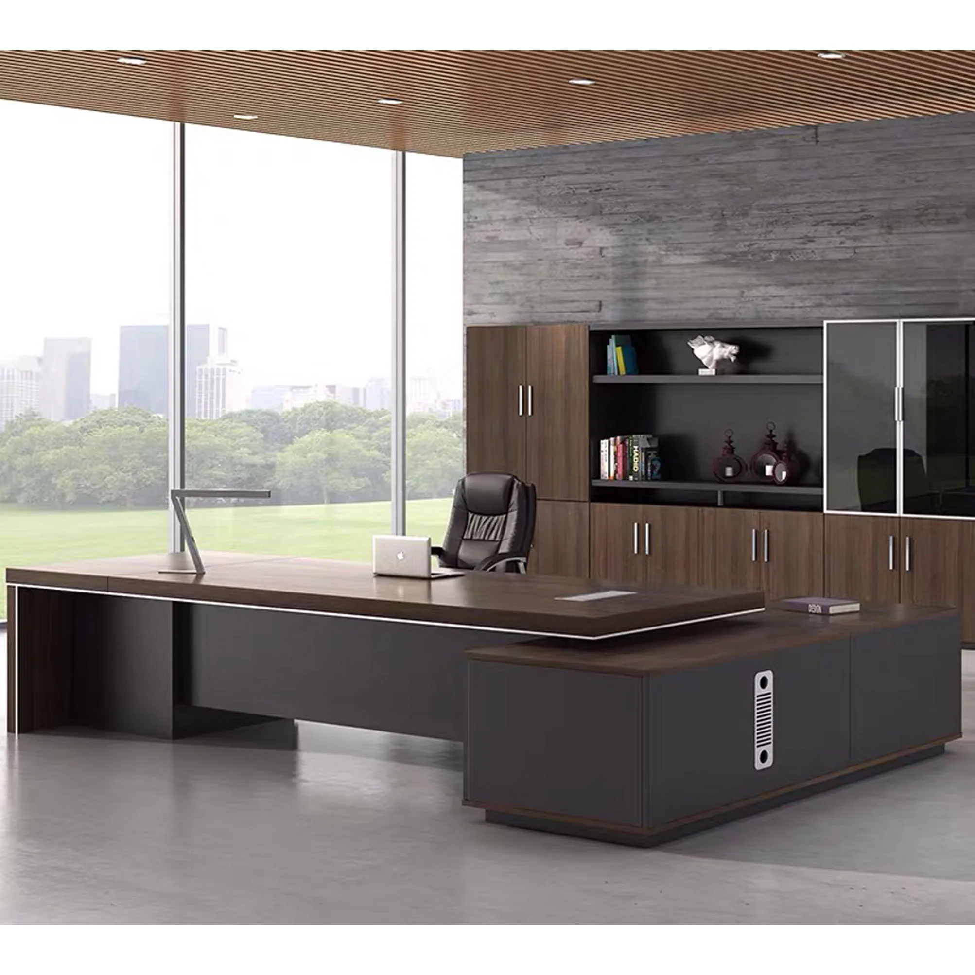 Modern Boss Office Desk Factory Director Office Table Executive L Shaped Office Desks