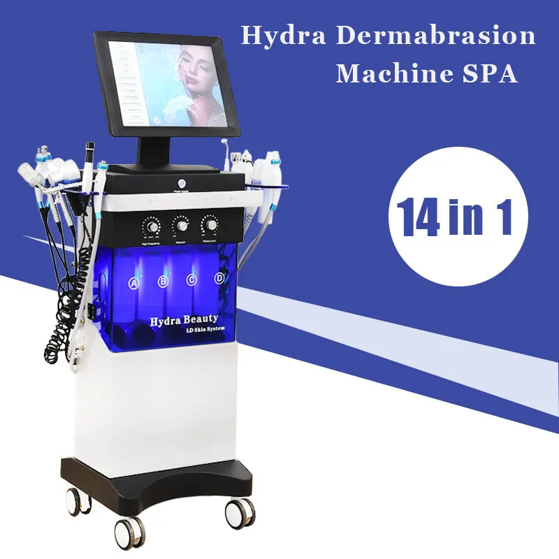 hydra beauty facial  machines Multifunction 14 in1 microdermabrasion face cleaning facial dermabrasion Machine