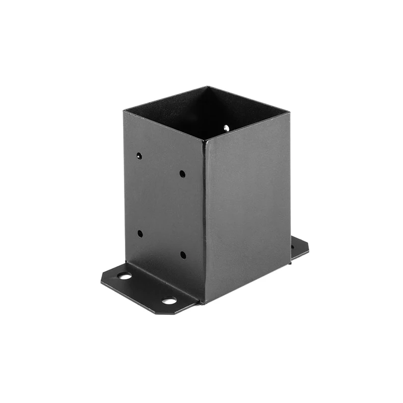 Bracket Holder Fence Post Base Mount 3 5 10 Pcs Concrete Deck Post Anchor Powder Coated 2.5 Lbs With 26 Self-tapping Screws