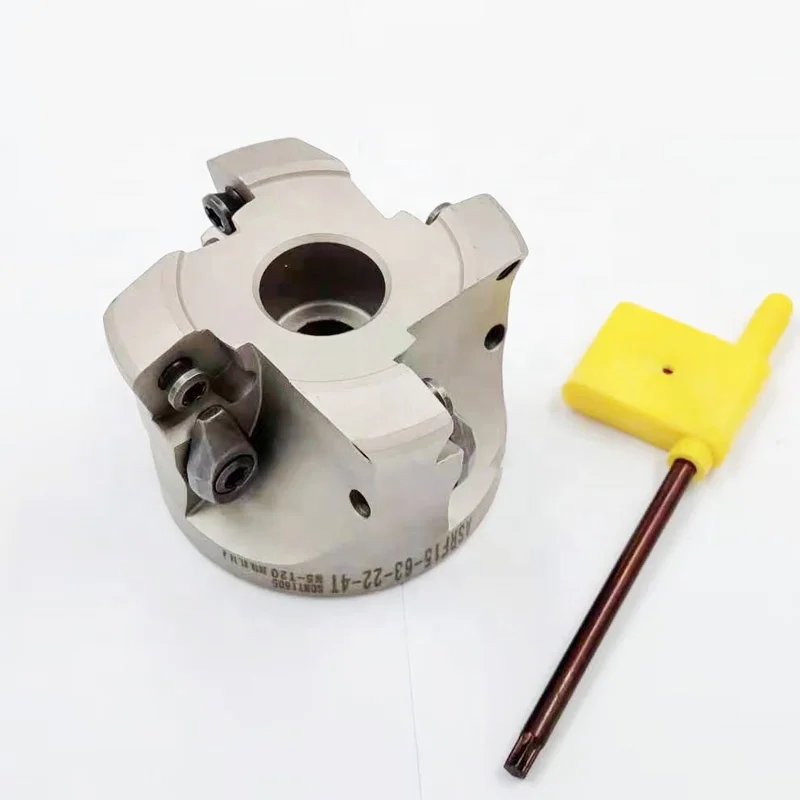 Carbide face Milling Cutter/TP inserts/Indexable face mill, Cutting dia63mm, connection dia 22mm