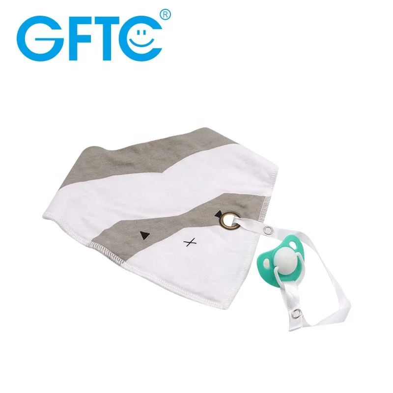 Заводская поставка мягкий детский нагрудник соска треугольный детское полотенце Детская бандана слюни с зажимом для соски