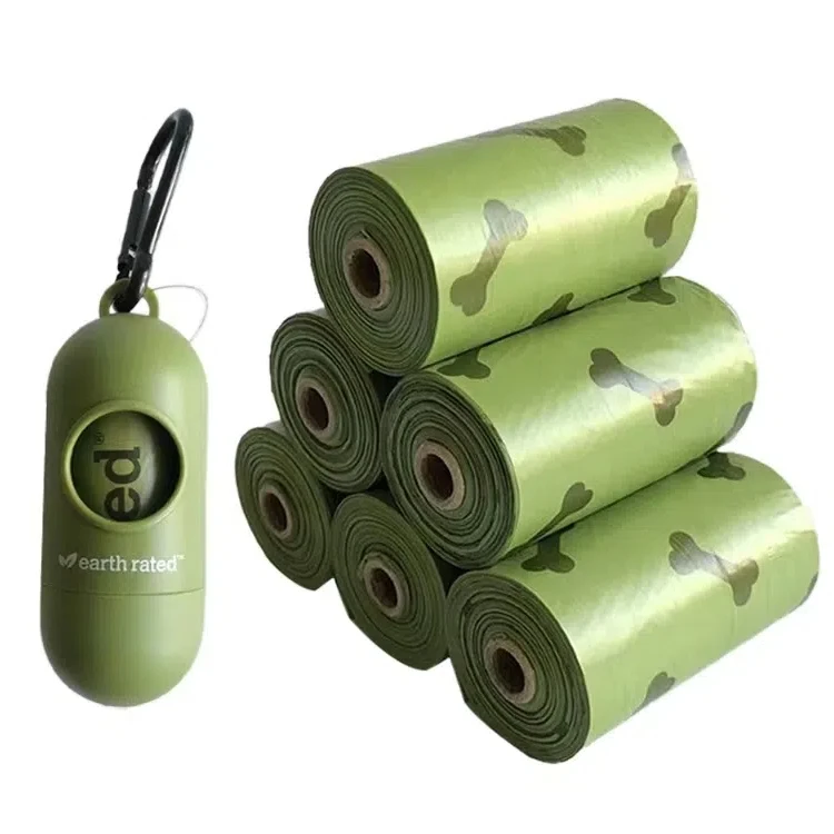 Factory supplied disposable anti leakage cleaning products for pet dogs, biodegradable and odorless dog poop bags