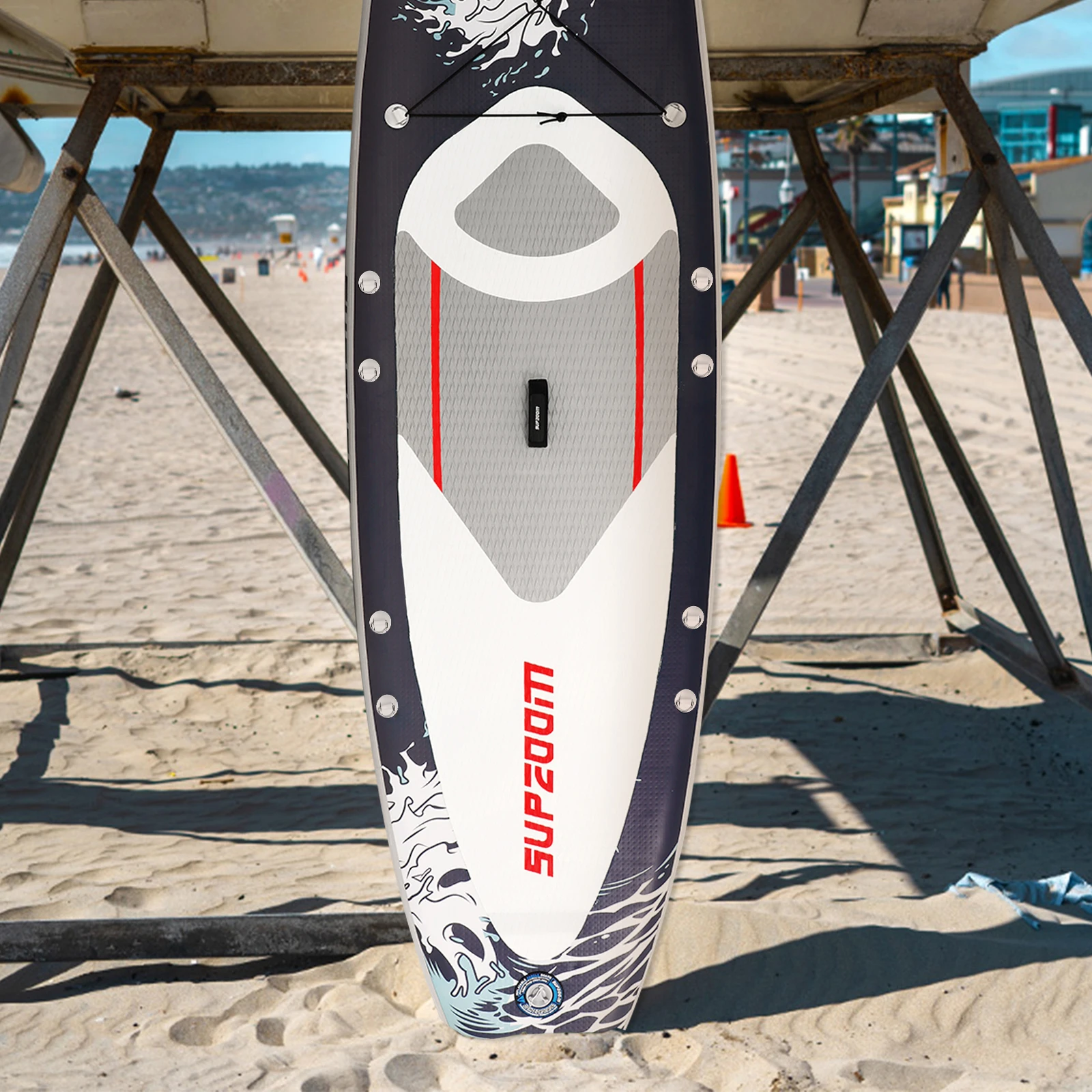 Sea surfboard 3.2m inflatable paddle board water entertainment small raft with paddle stand-up log