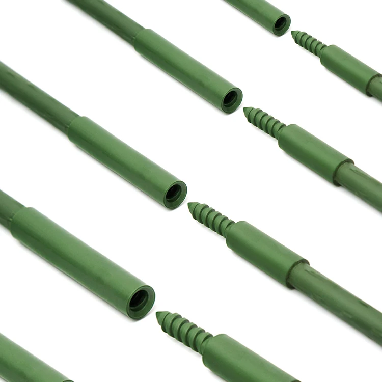 Newest Product Plant Support Fixed Cross Plastic Clip Climbing Vines Steel Plant Support Stick Connected Stake