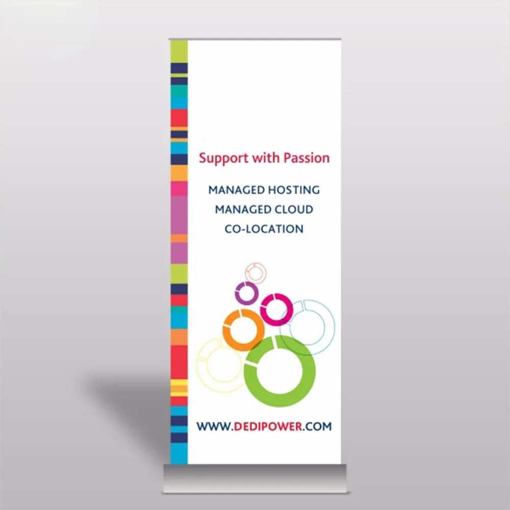 Portable Luxury Aluminium Roller Pull Up Banner, roll up display banner