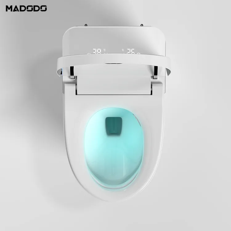 Hot Sale Save Water Foot Sense Flush UV sterilization Smart Toilet Electronic Bidet Toilet Seat Automatic Cleaning For Hotel